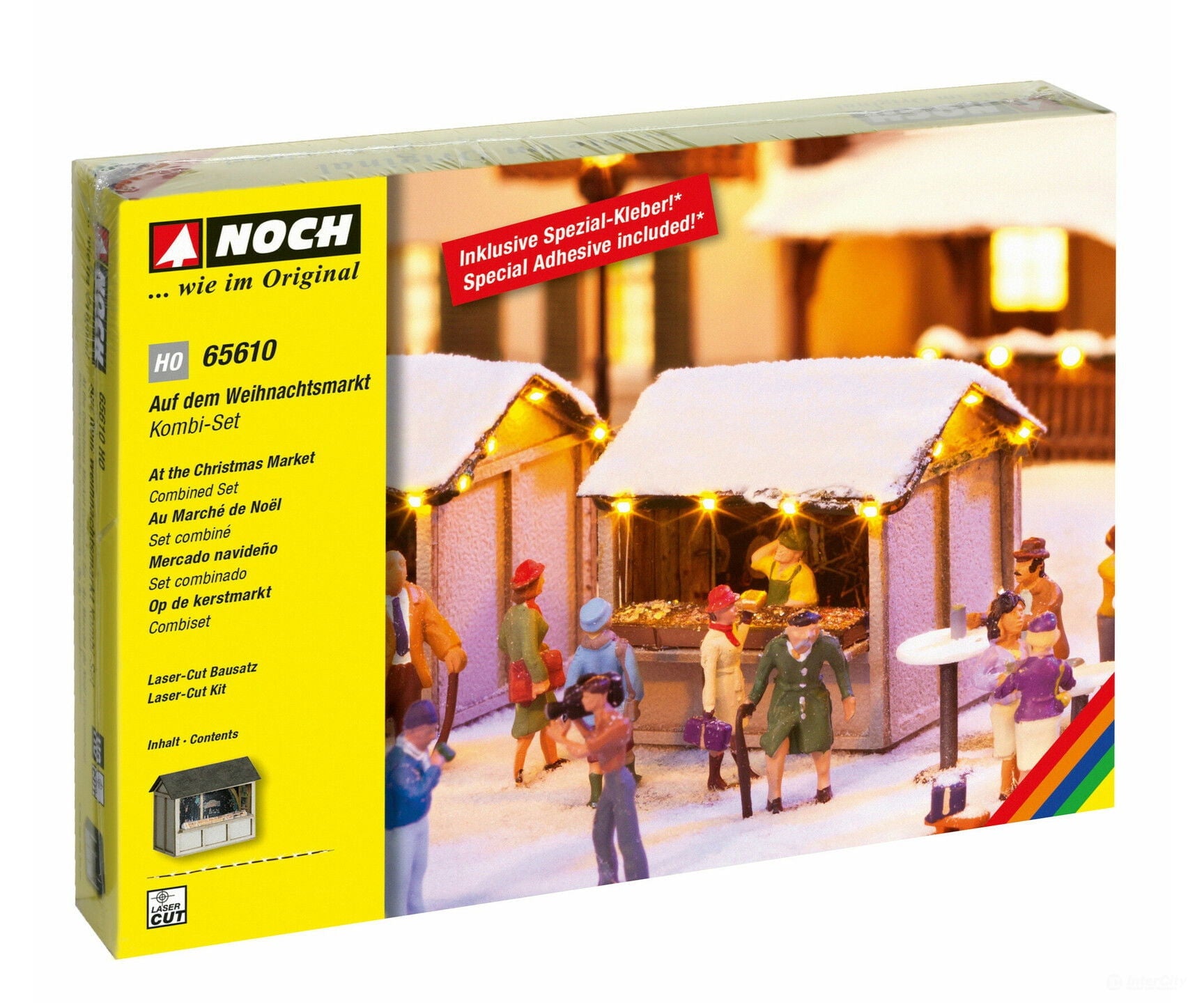 Noch 65610 HO Combined Set ’At the Christmas Market’ Structures