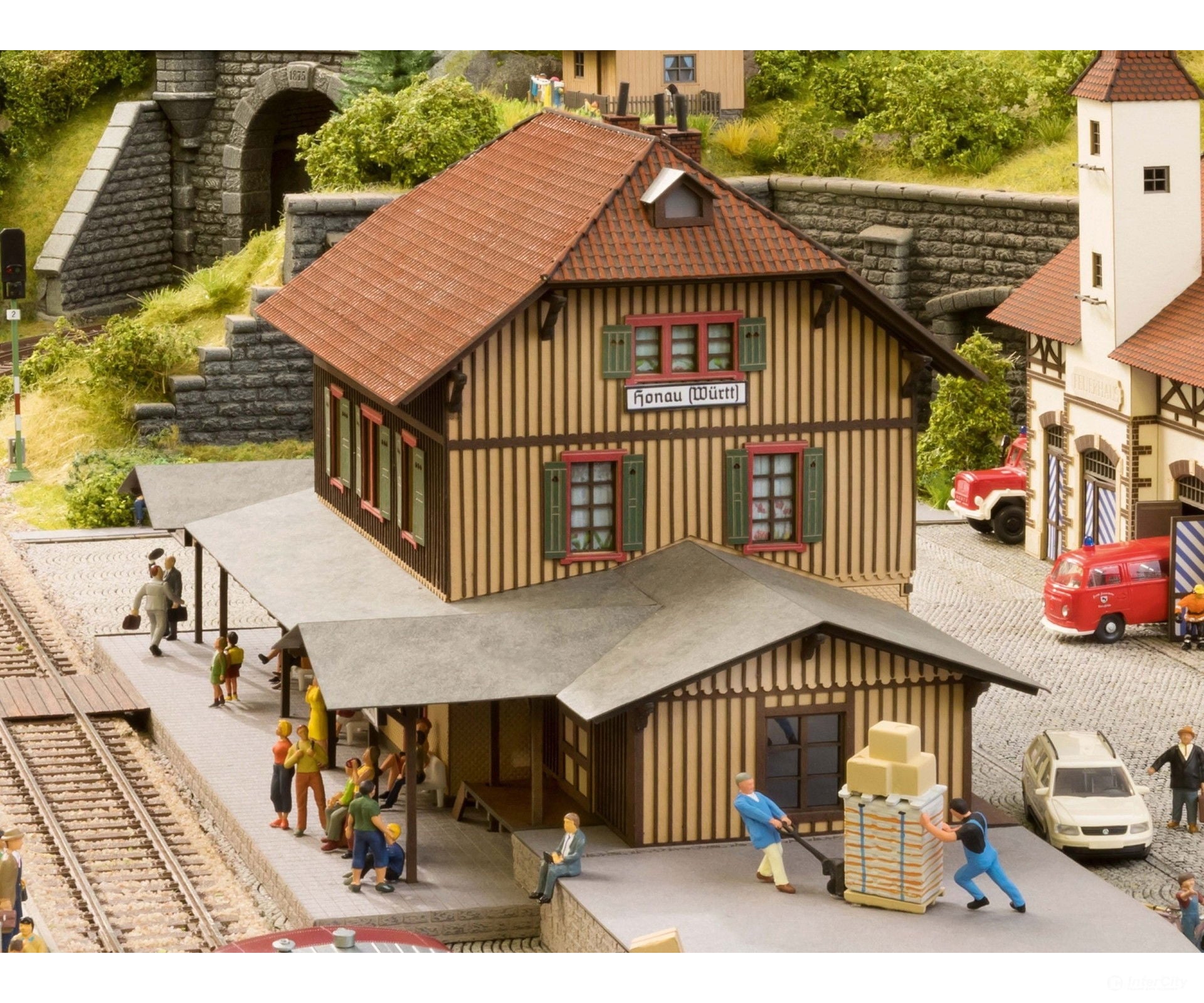 Noch 66007 HO Station ’honau’ Structures