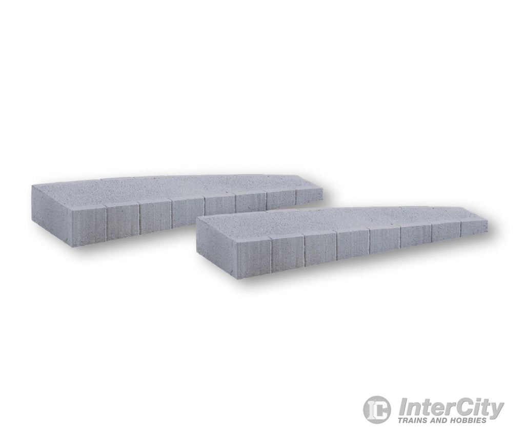 Noch 66018 HO Platform Era III – IV Curved Ends Structures