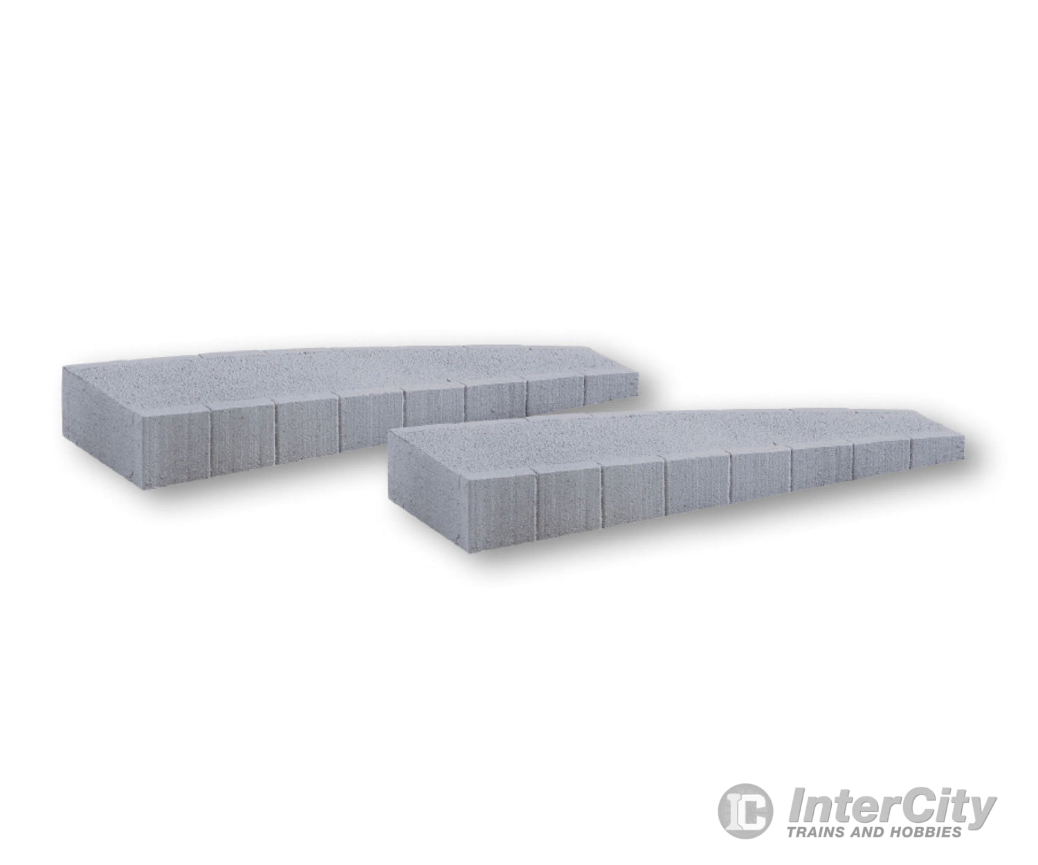 Noch 66018 HO Platform Era III – IV Curved Ends Structures