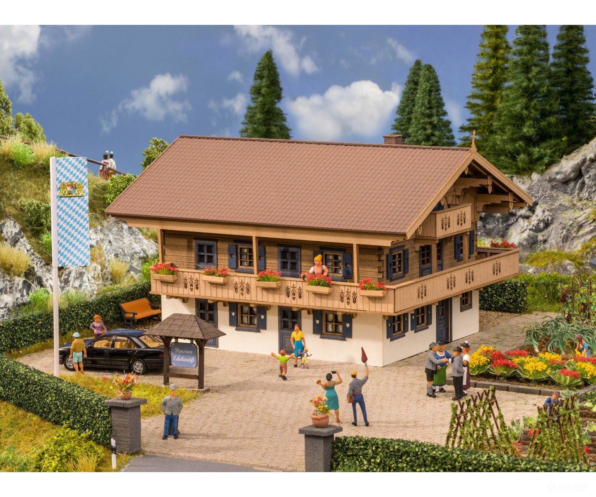 Noch 66405 HO Guesthouse ’Edelweiss’ Structures