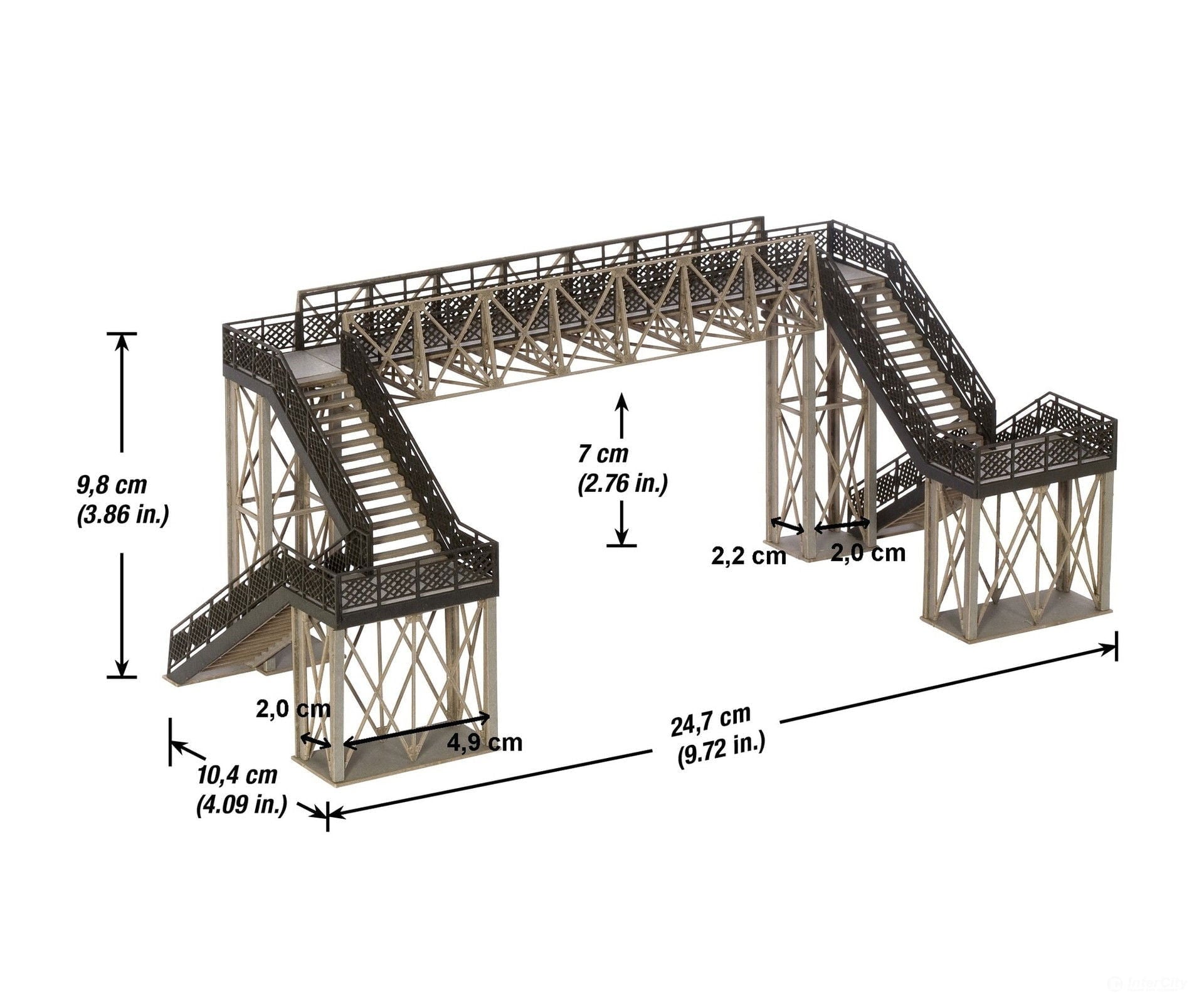 Noch 67070 HO Footbridge Tunnels & Bridges
