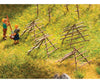 Noch Ho 14251 Hay-Drying Racks - Laser-Cut Minis -- 44 Assorted Pieces Scenery Details