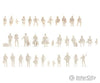 Noch Ho 14985 Unpainted Figures -- 24 Each: Travelers Passers-By & Seated (72 Total)