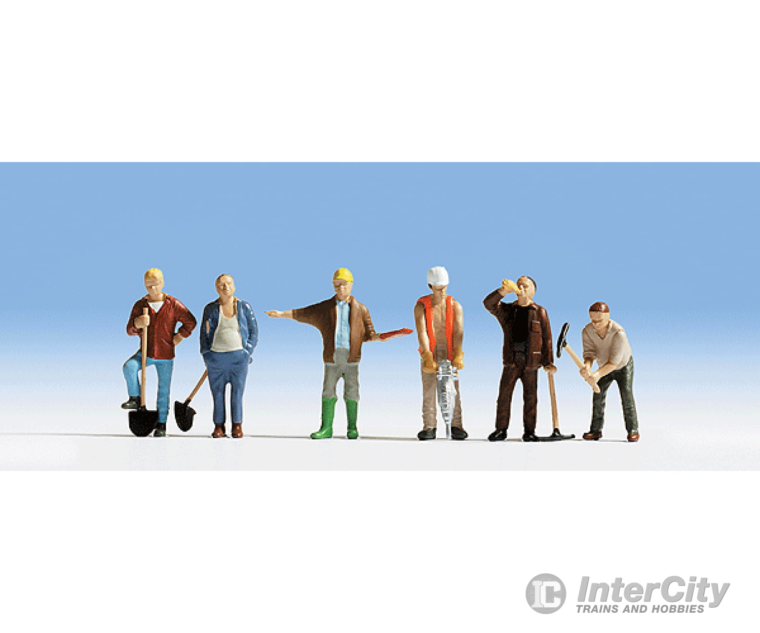 Noch Ho 15110 Construction Workers -- Pkg(6) Figures