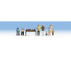 Noch Ho 15596 Model Railroaders W/Layout -- Pkg(7) Figures