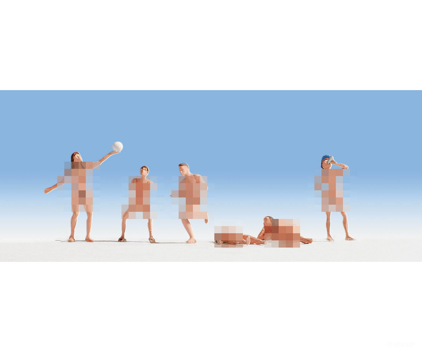 Noch Ho 15844 Nude Bathers/Swimmers -- Set #2 Pkg(6) Figures