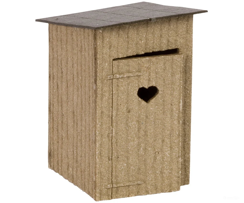 Noch N 14636 Outhouse - 2 Pcs Laser Cut Kit Scenery Details