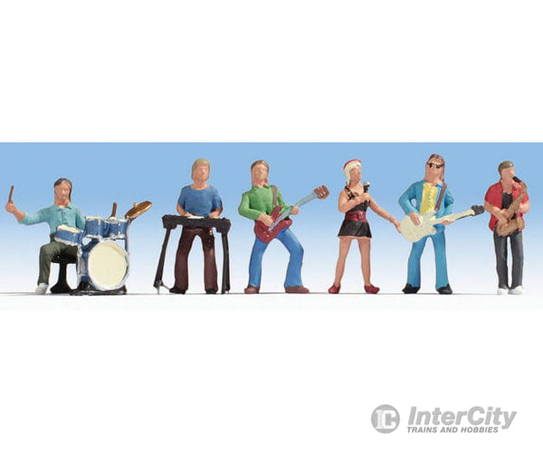 Noch N 36839 Recreation & Sports -- Rocknroll Band Pkg(6) Figures