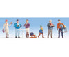 Noch N 36926 Christmas Market -- Pkg(6) Figures