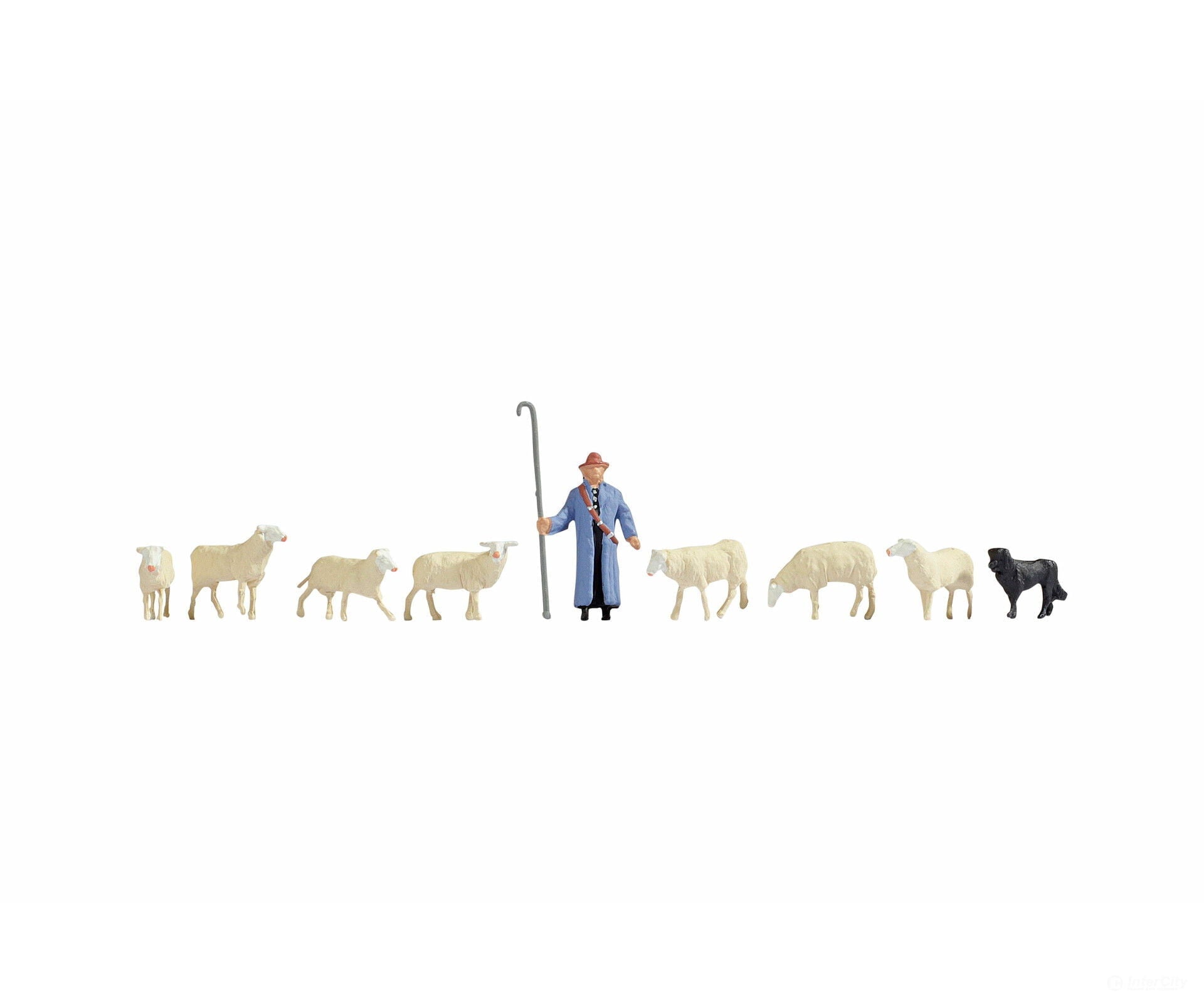 Noch 45748  Sheep and Shepherd Figures