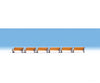 Noch Tt 46849 Wood Benches -- Pkg(6) Scenery Details
