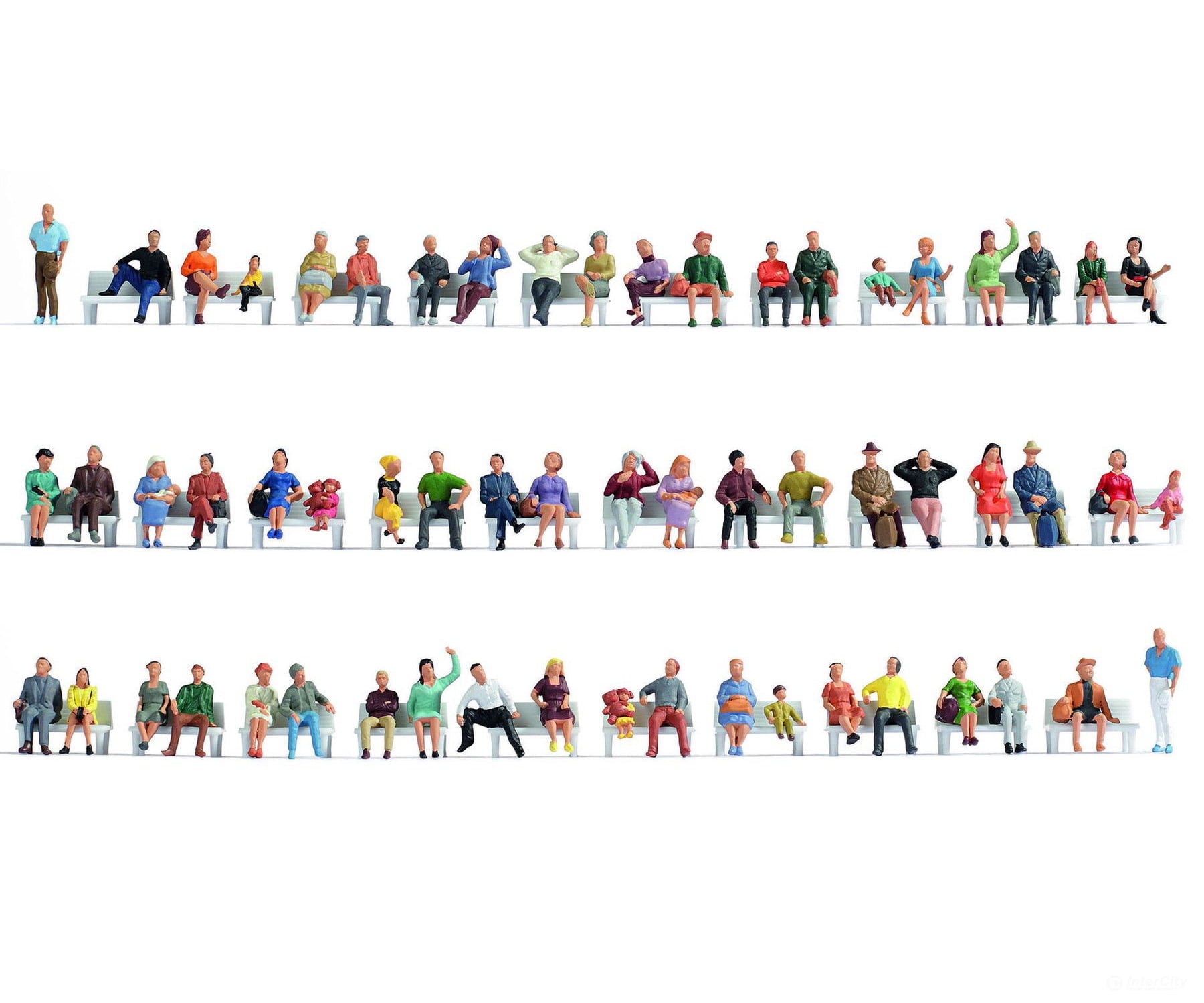 Noch 47402 TT Mega Economy Set Sitting People Figures