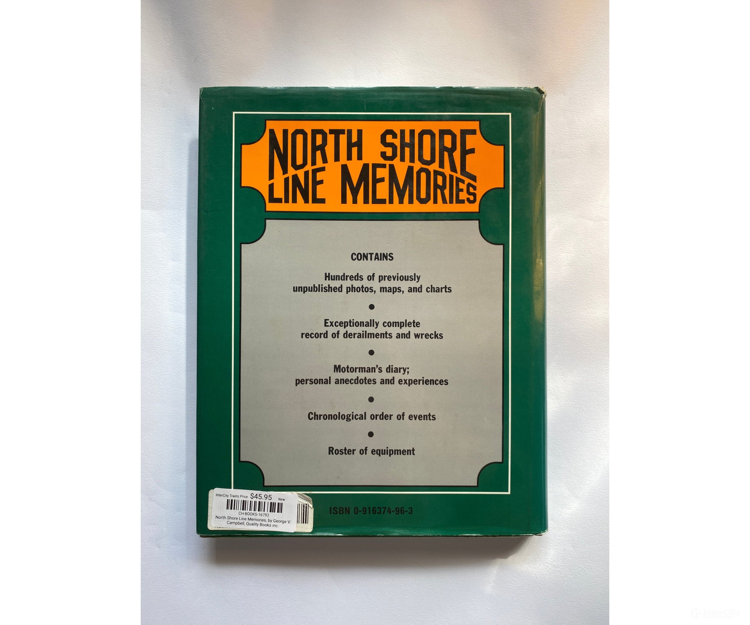 North Shore Line Memories By George V. Campbell Quality Books Inc.