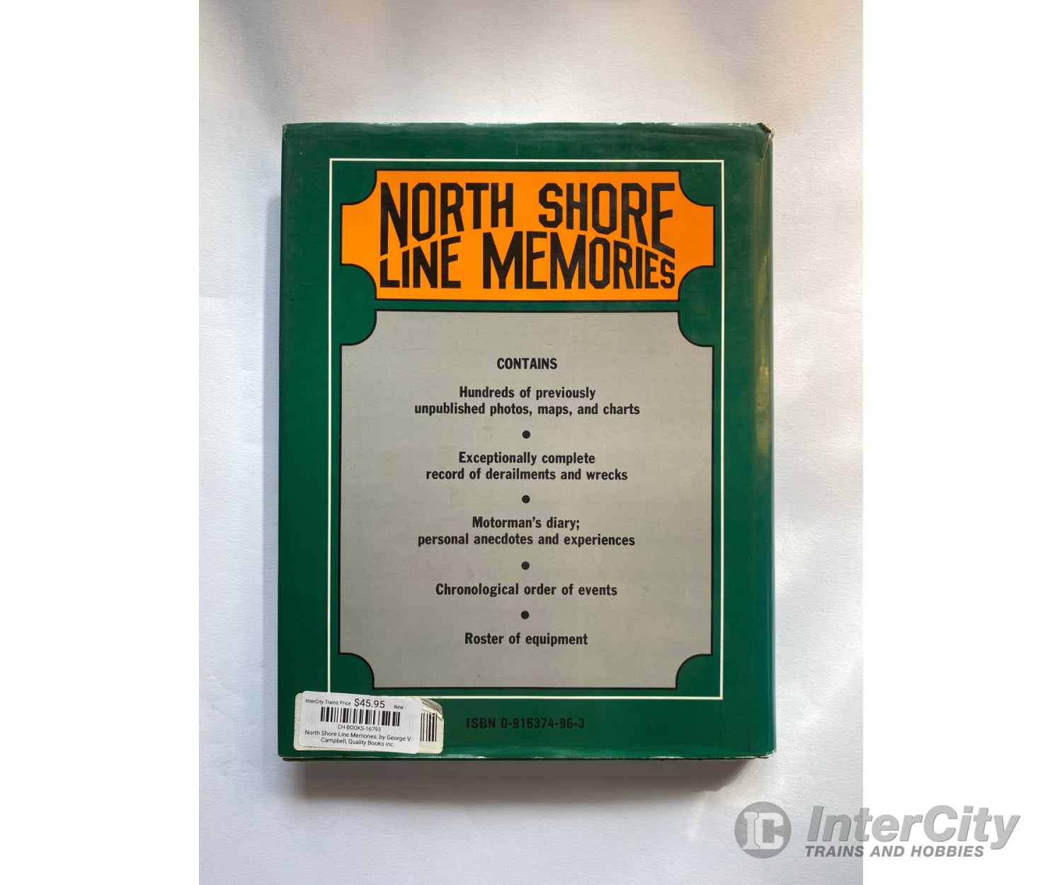 North Shore Line Memories By George V. Campbell Quality Books Inc.