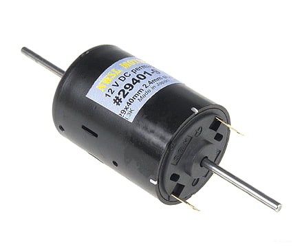 Northwest Short Line 294019 Round Can Motor 12 Volt Dc -- 29 X 40Mm Double Shaft 2.4Mm Dia. 24Mm 8