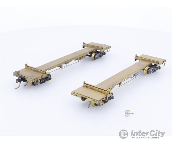 Northwest Short Line 423 HO 1 Pair of Brass 41’ Northern Pacific Log Cars Northern Pacific (NP) Freight Cars