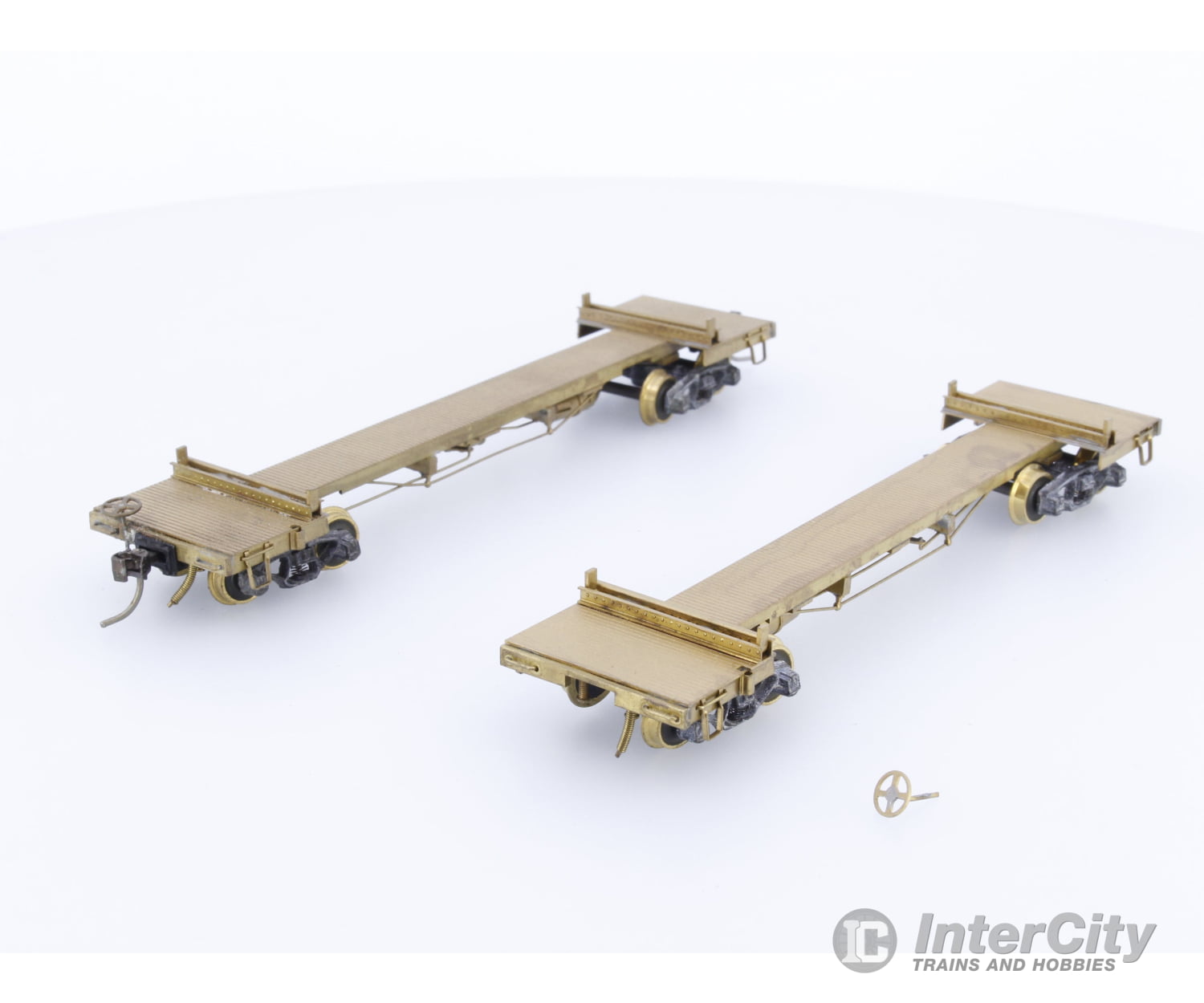 Northwest Short Line 423 HO 1 Pair of Brass 41’ Northern Pacific Log Cars Northern Pacific (NP) Freight Cars