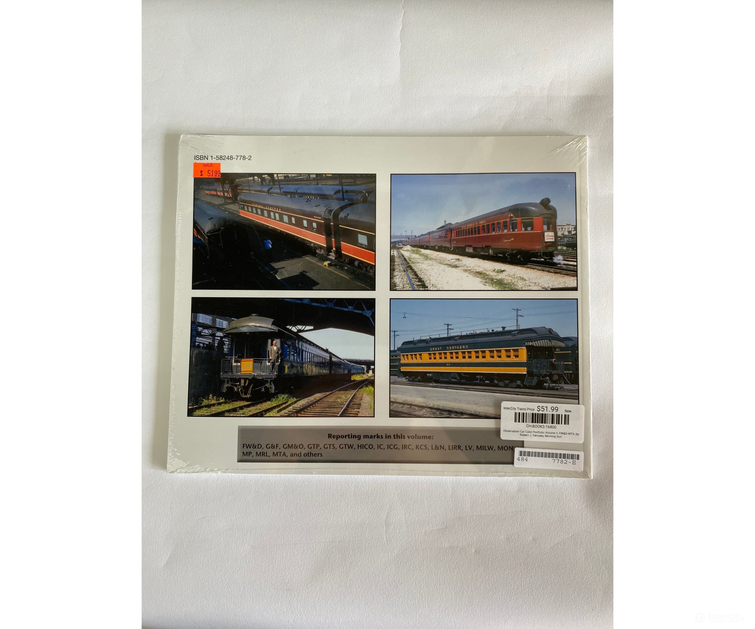 Observation Car Color Portfolio Volume 3: Fw&D-Mta By Robert J. Yanosey Morning Sun Books
