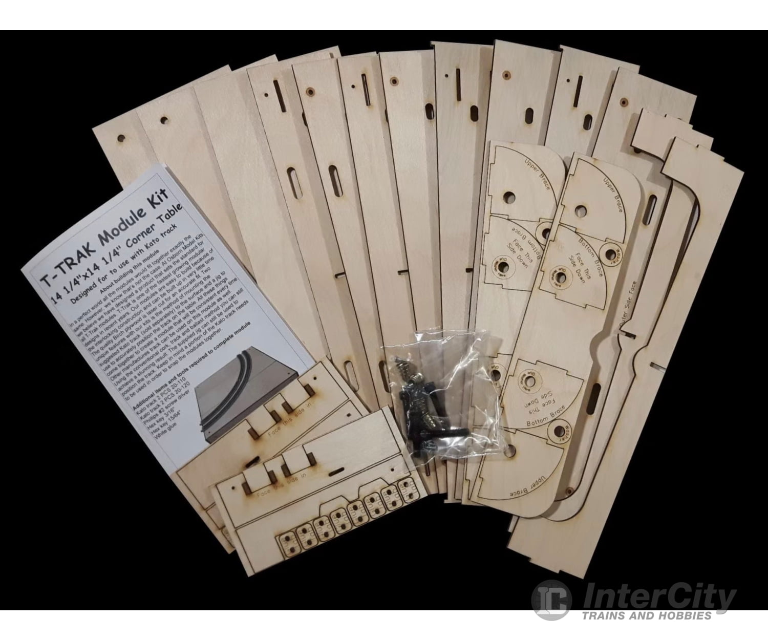 Osborn Models 3135 N T-Trak Corner Module Kit - 14.25 ’x 14.25’’ Layout Kits
