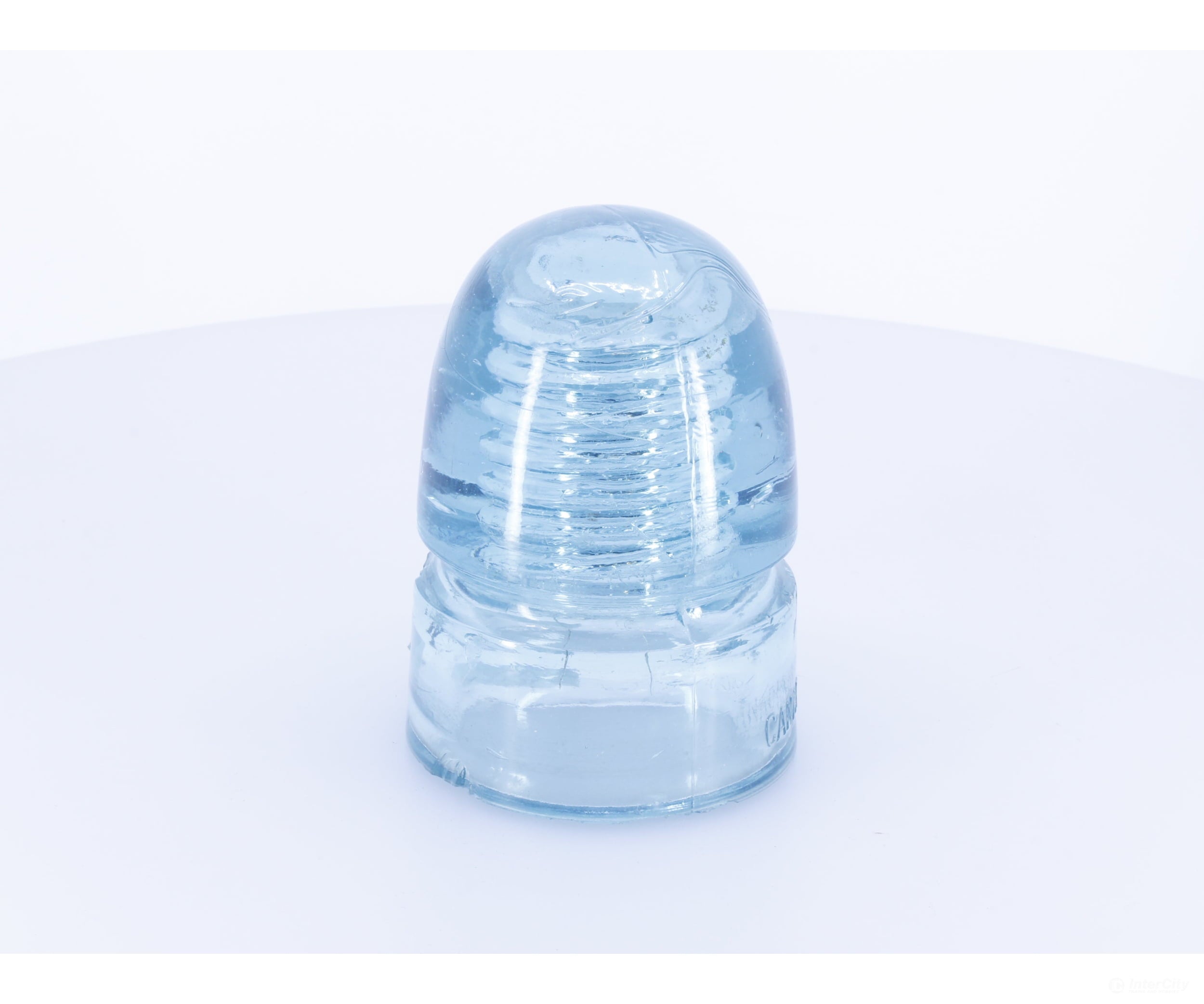 Other CD143 Aqua Glass Insulator Slug Mold Canadian Pacific (CP) Collectibles