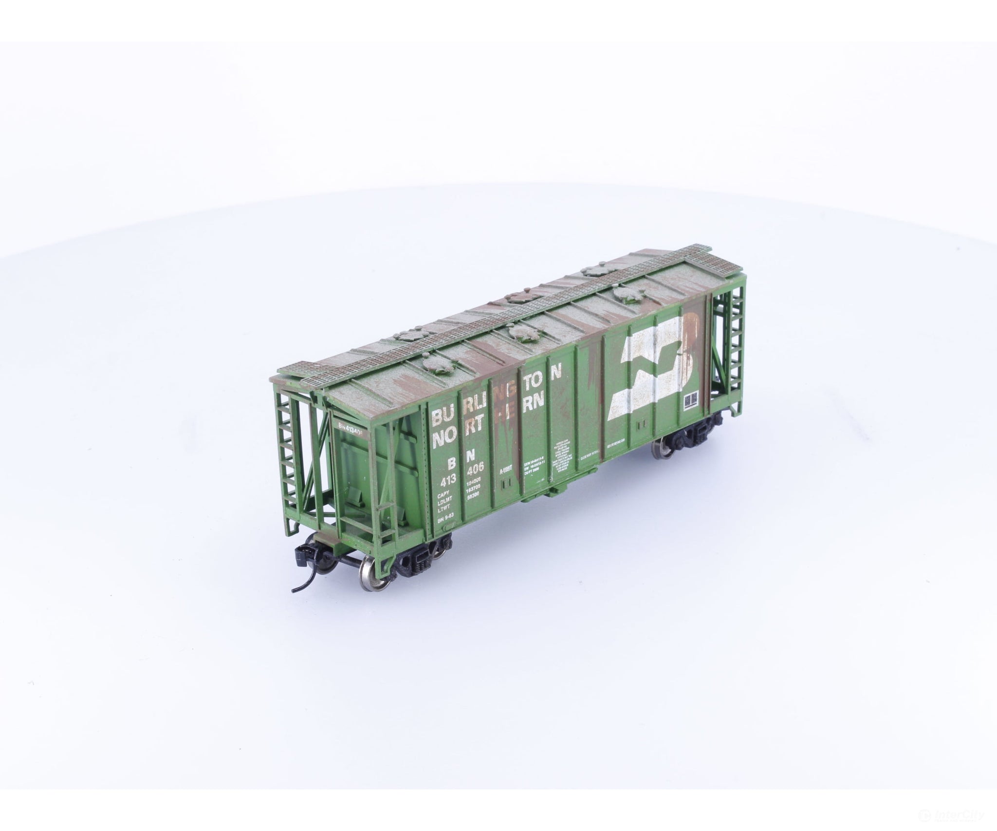 Other CH1 HO Covered Hopper Weathered Burlington Northern (BN) 413406 - Freight Cars