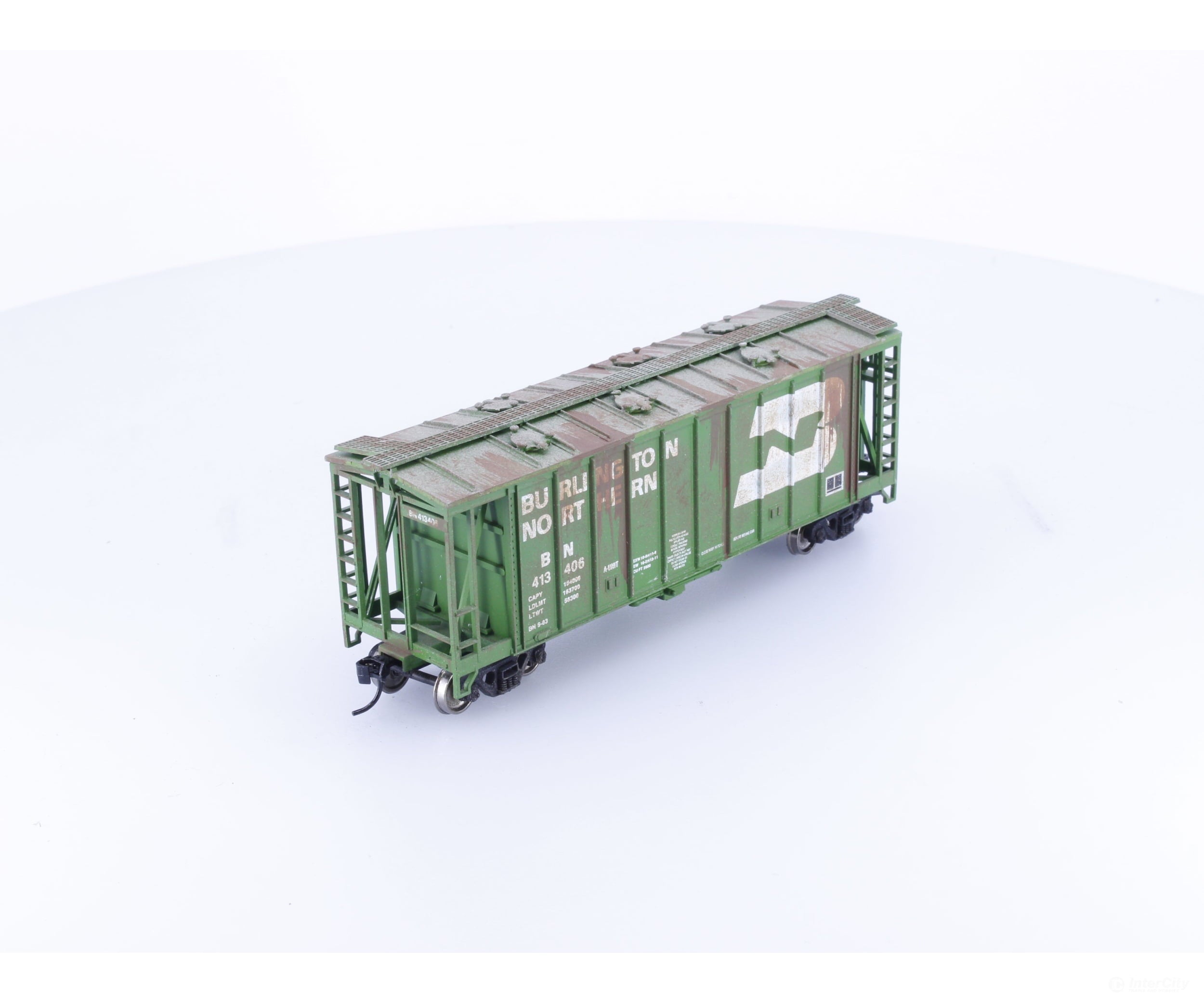 Other CH1 HO Covered Hopper Weathered Burlington Northern (BN) 413406 - Freight Cars