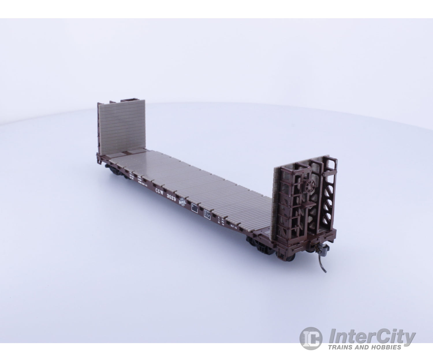 Other HO Flat Car with Ends Chicago and North Western (CNW) 3029 Freight Cars