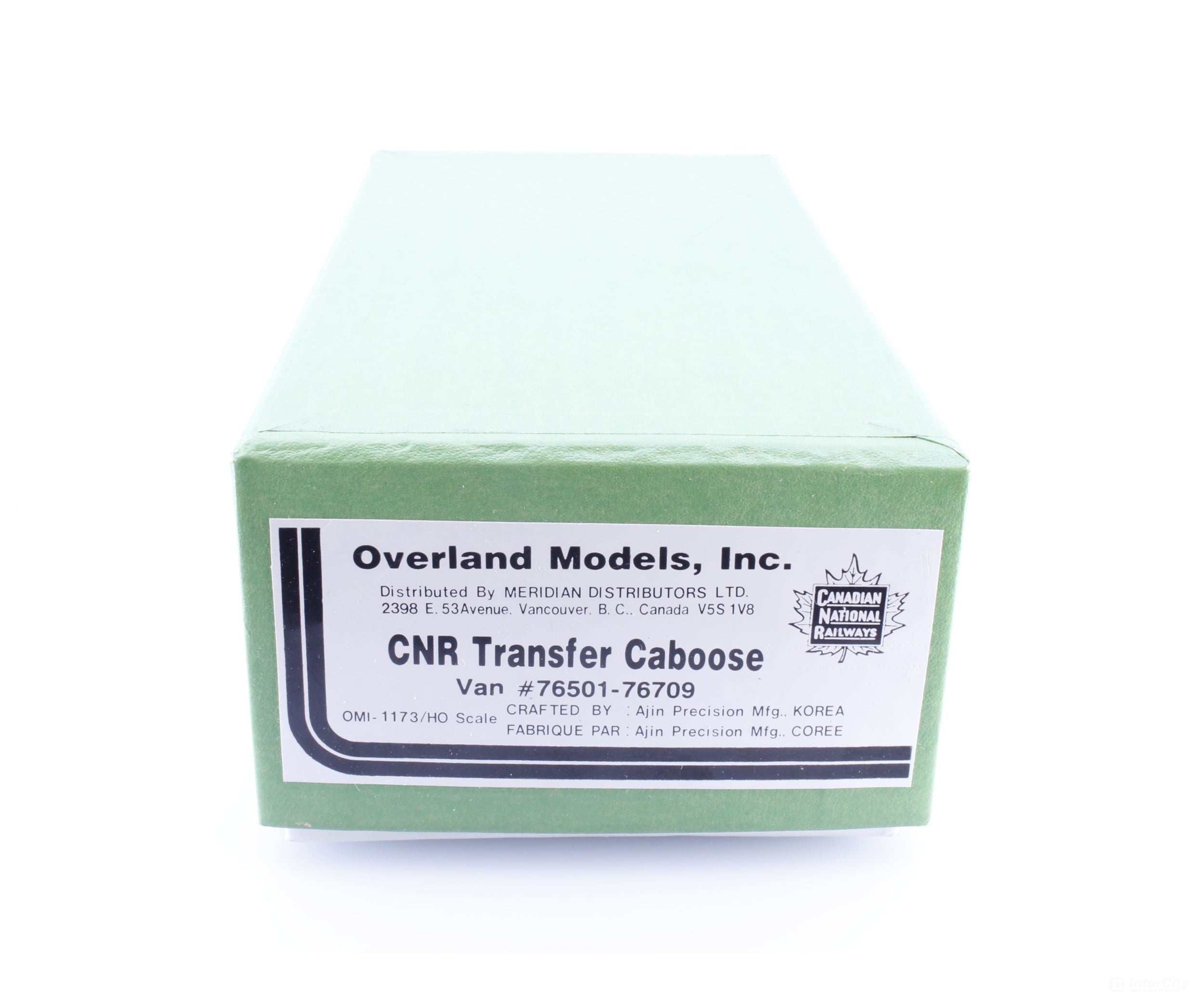 Overland 1173 HO Brass Transfer Caboose Canadian National (CN) 76501-76709 - Freight Cars