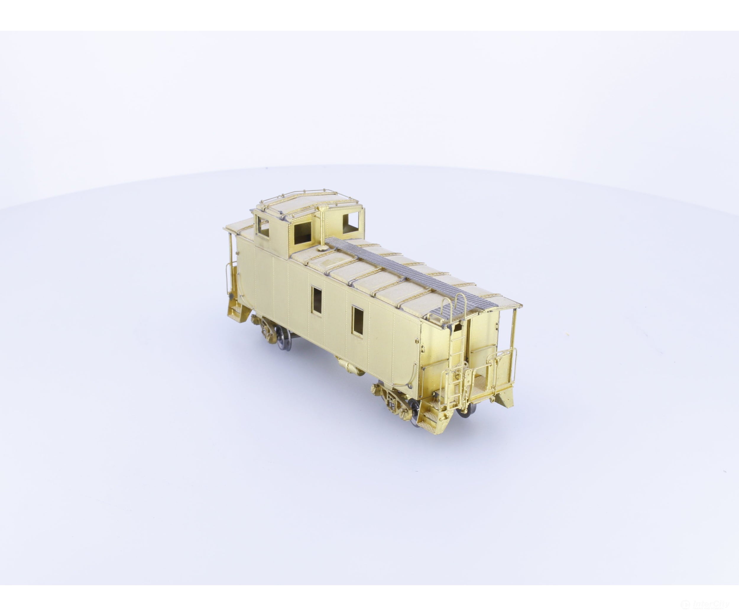 Overland 3812 HO Brass Steel Caboose Large Cupola Windows with Roofwalks Canadian Pacific (CP) - Freight Cars