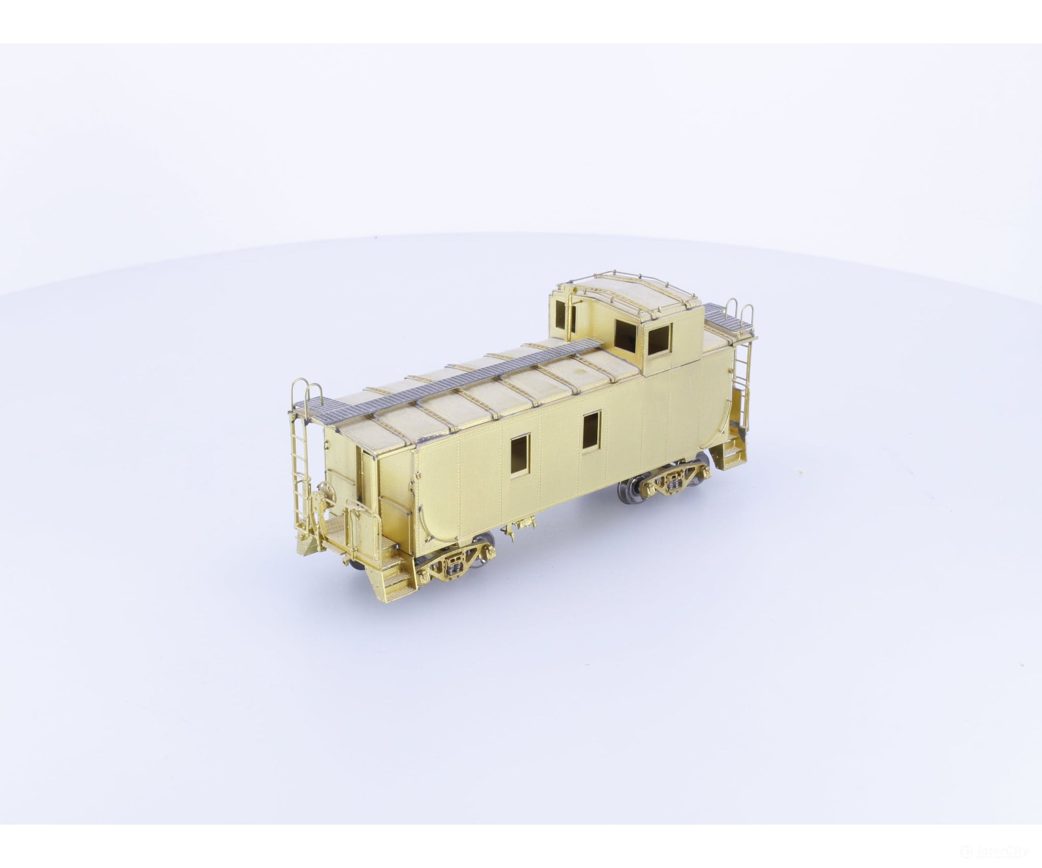 Overland 3812 HO Brass Steel Caboose Large Cupola Windows with Roofwalks Canadian Pacific (CP) - Freight Cars