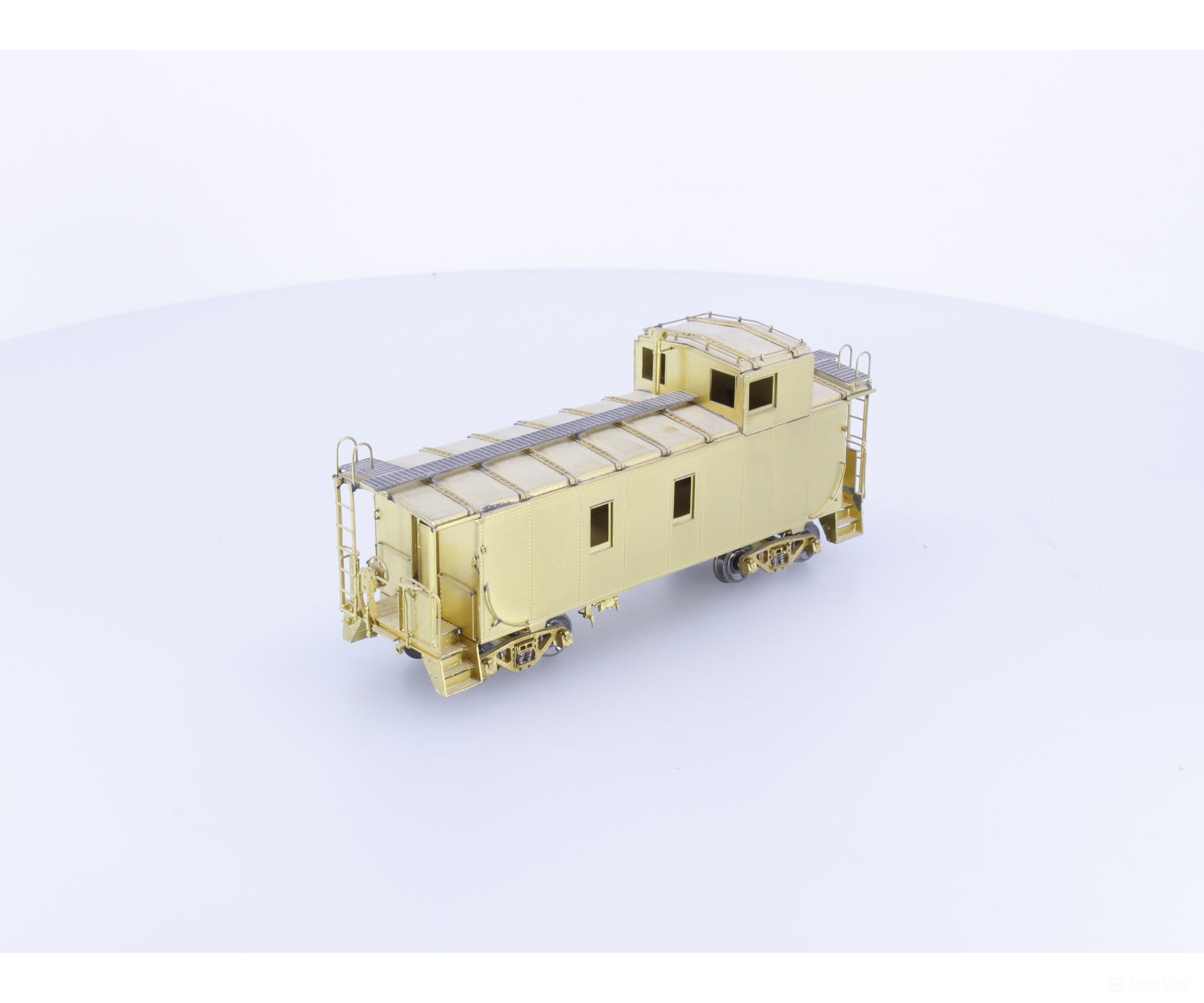 Overland 3812 HO Brass Steel Caboose Large Cupola Windows with Roofwalks Canadian Pacific (CP) - Freight Cars