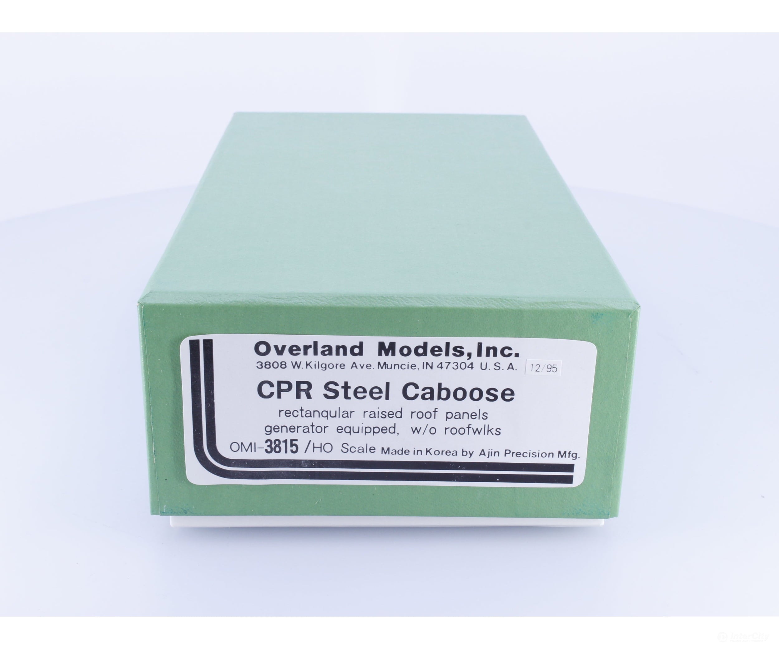 Overland 3815 HO Brass Steel Caboose Rectangular Raised Roof Panels Generator Equipped Canadian Pacific (CP) - Freight