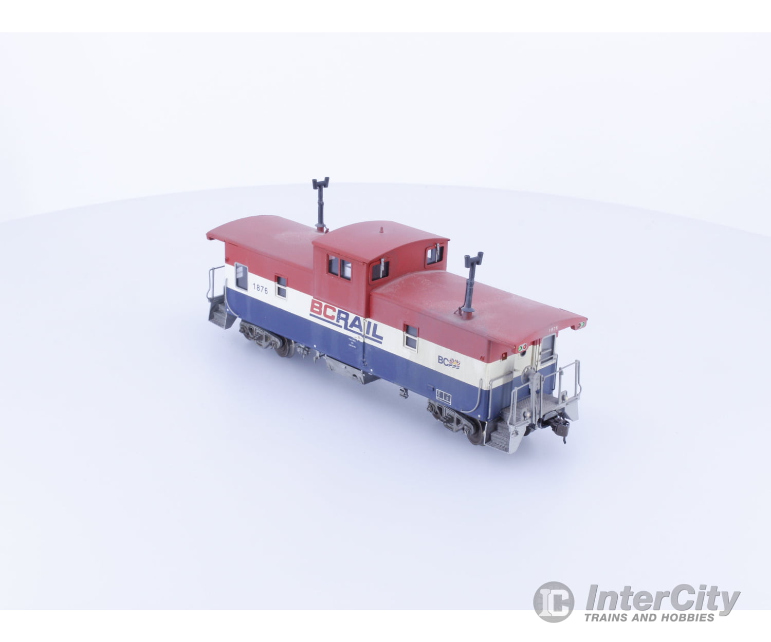 Overland 3862 HO Brass W-V Caboose Built 1973 Factory Painted and Weathered BC Rail (BCOL) 1876 Freight Cars