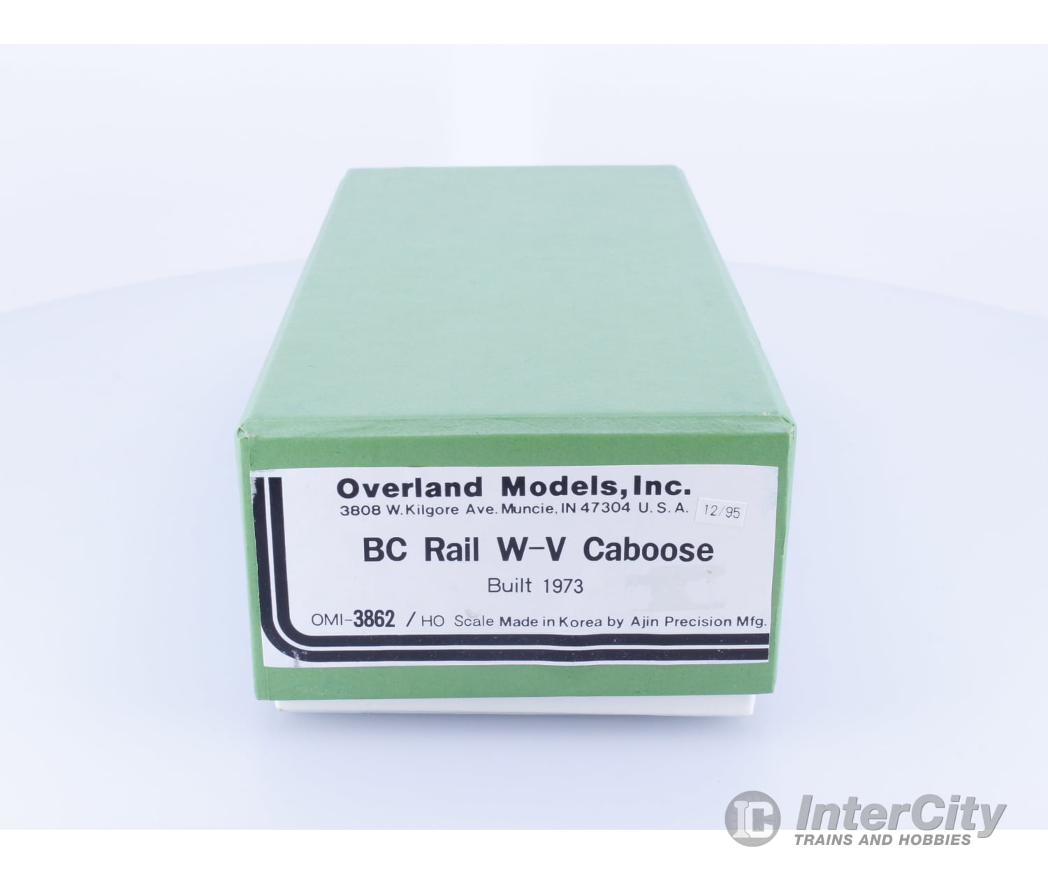 Overland 3862 HO Brass W-V Caboose Built 1973 Factory Painted and Weathered BC Rail (BCOL) 1876 Freight Cars