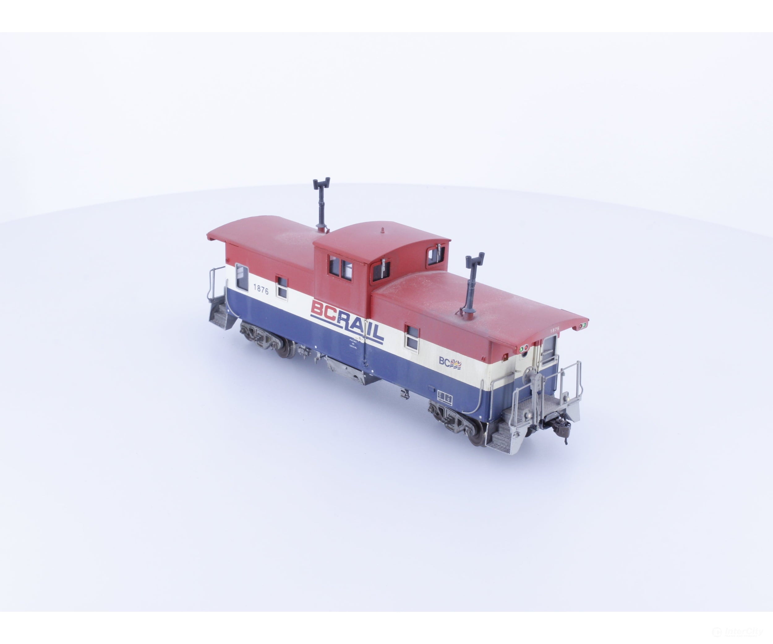Overland 3862 HO Brass W-V Caboose Built 1973 Factory Painted and Weathered BC Rail (BCOL) 1876 Freight Cars