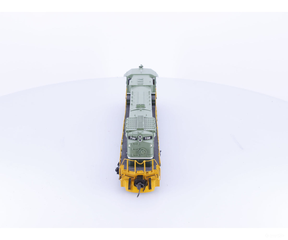 Overland 6701.1 HO Brass C630 Wide Nose Diesel Locomotive BC Rail (BCOL) 730 Analog DC - Locomotives