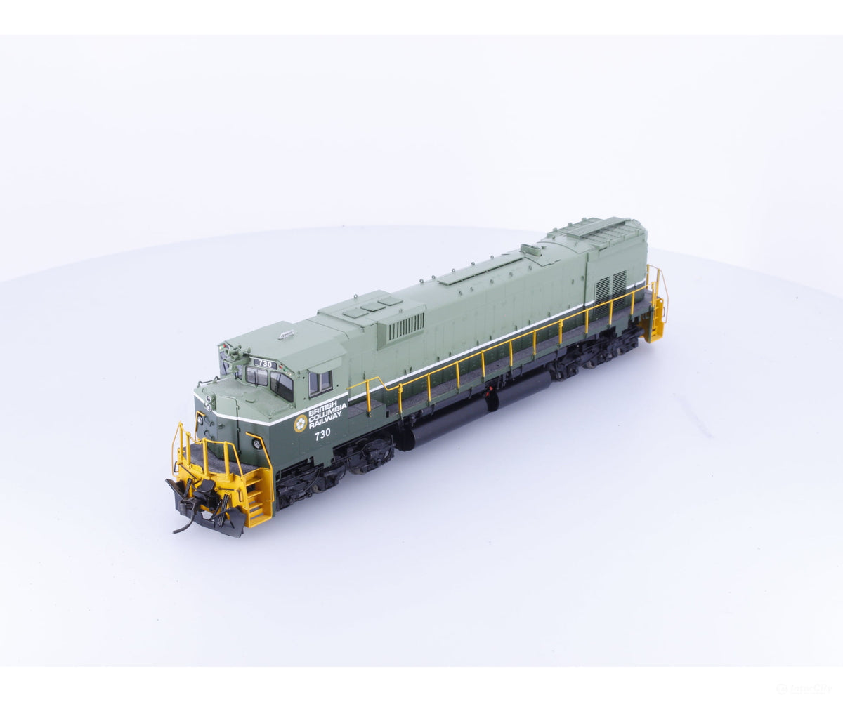 Overland 6701.1 HO Brass C630 Wide Nose Diesel Locomotive BC Rail (BCOL) 730 Analog DC - Locomotives