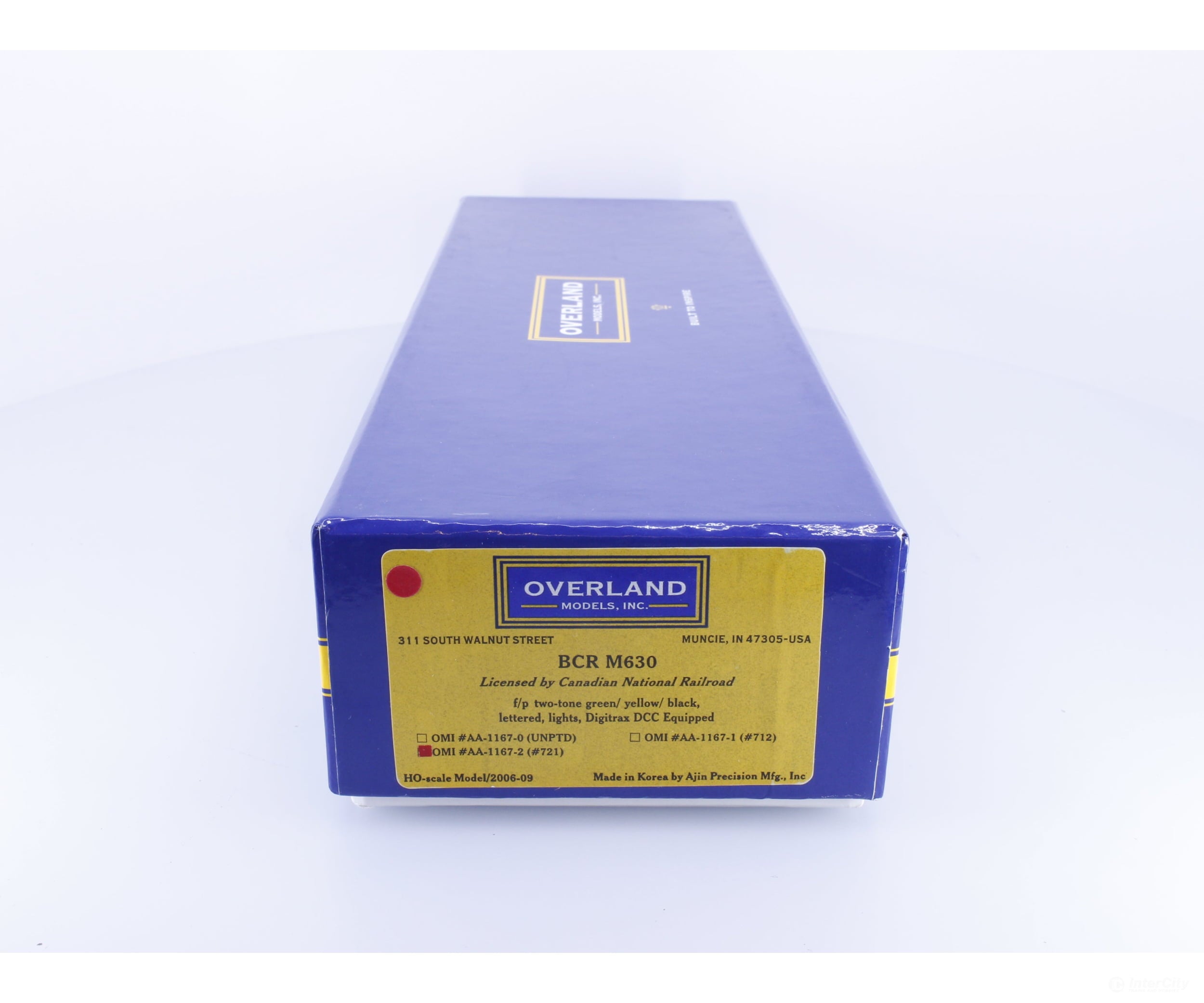 Overland AA-1167-2 HO Brass M630 Diesel Locomotive BC Rail (BCOL) 721 DCC - Locomotives