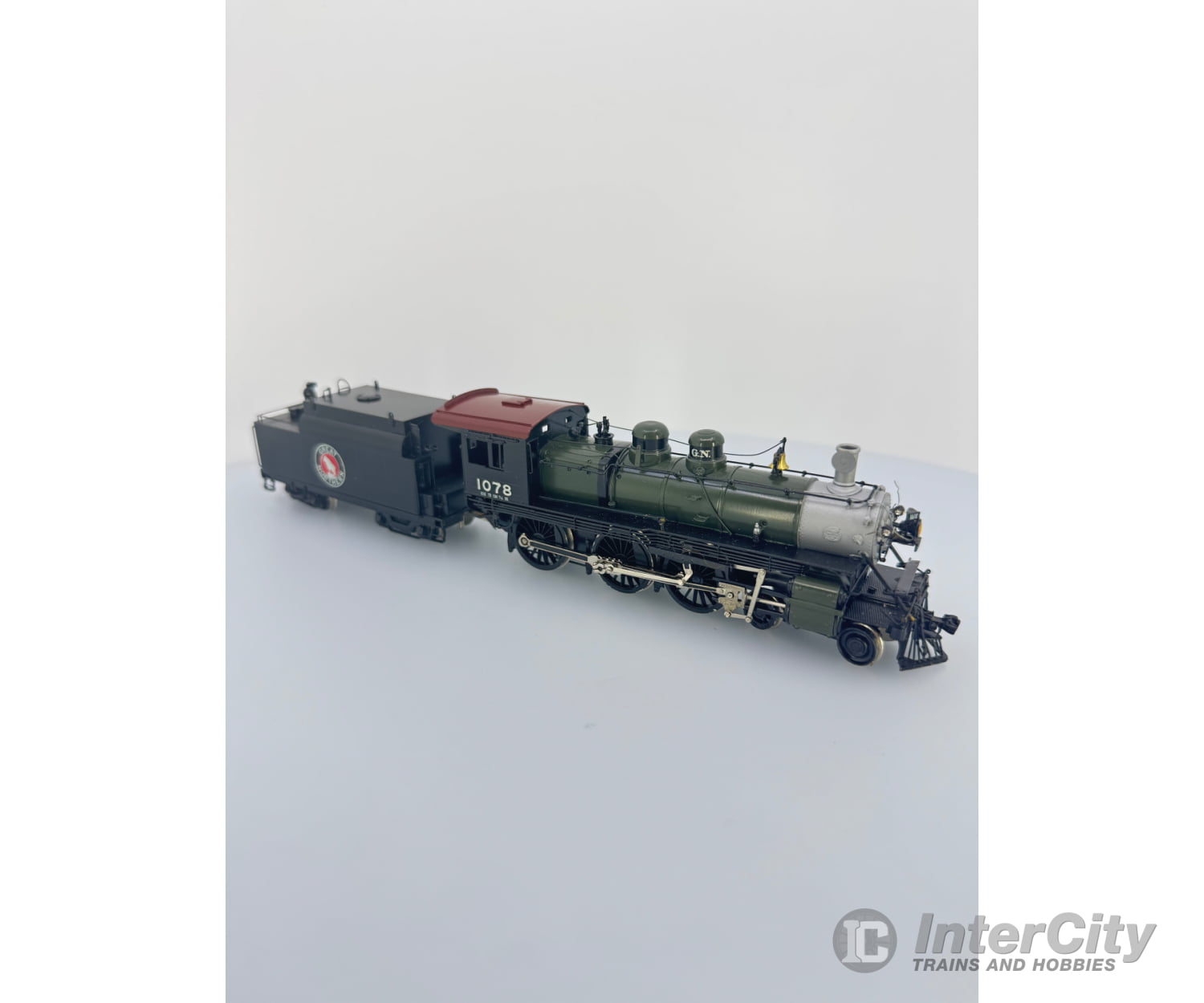 Overland GN E-15 HO E-15 4-6-0 Brass Steamer Fully Painted Great Northern (GN) 1078 Analog DC Locomotives