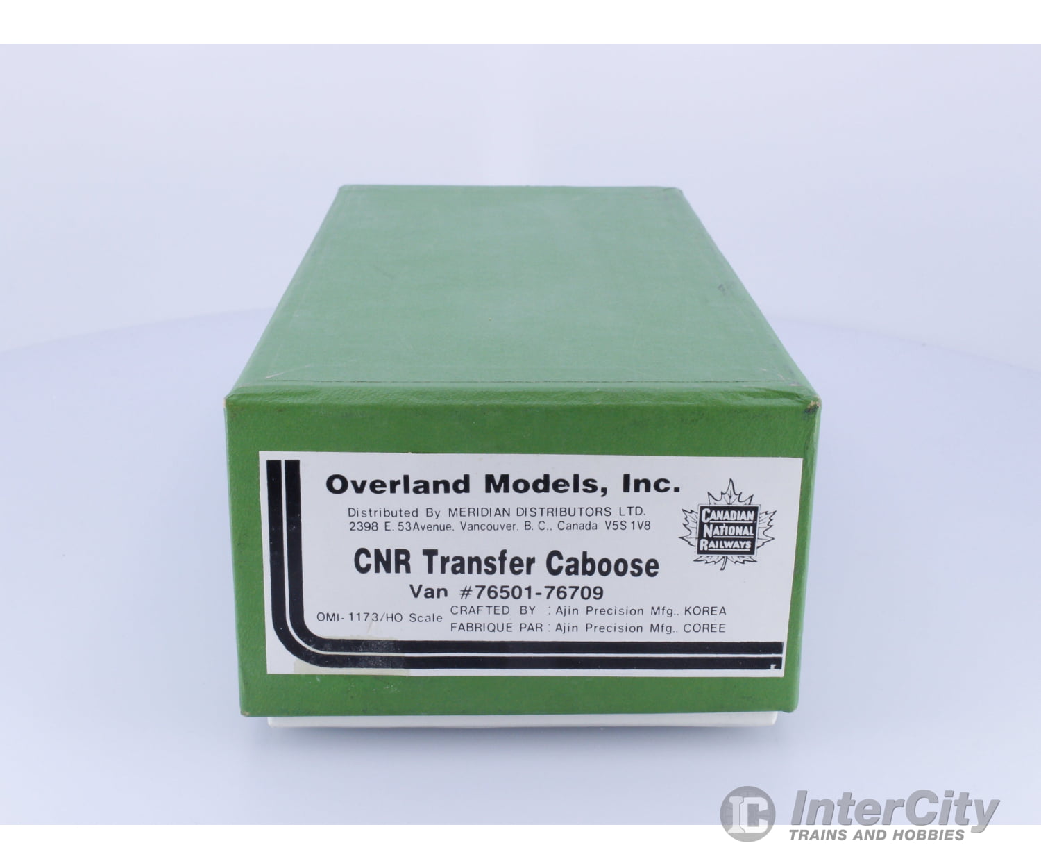 Overland OMI-1173 HO Brass Transfer Caboose Canadian National (CN) 76501-76709 (#1) Freight Cars