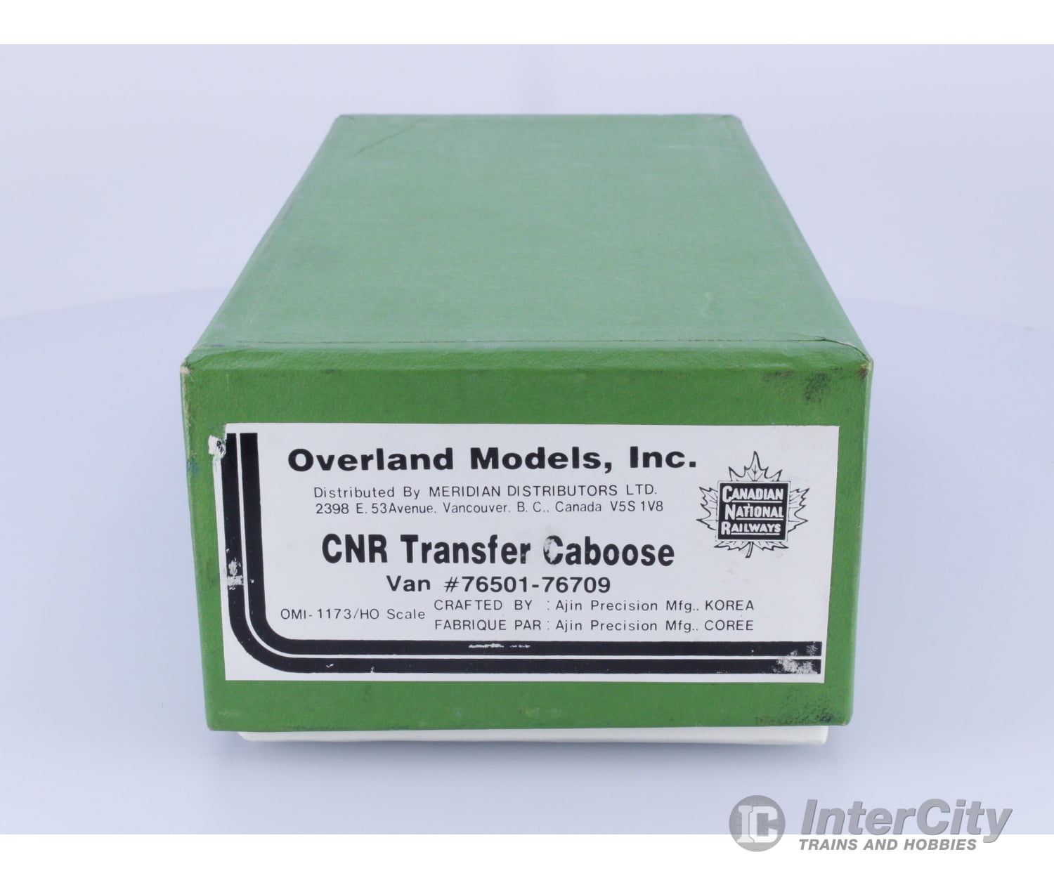 Overland OMI-1173 HO Brass Transfer Caboose Canadian National (CN) 76501-76709 (#3) Freight Cars