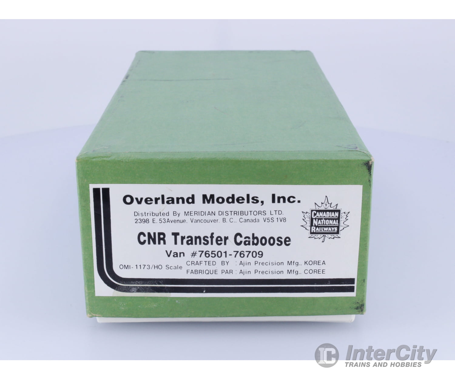 Overland OMI-1173 HO Brass Transfer Caboose Canadian National (CN) 76501-76709 (#4) Freight Cars