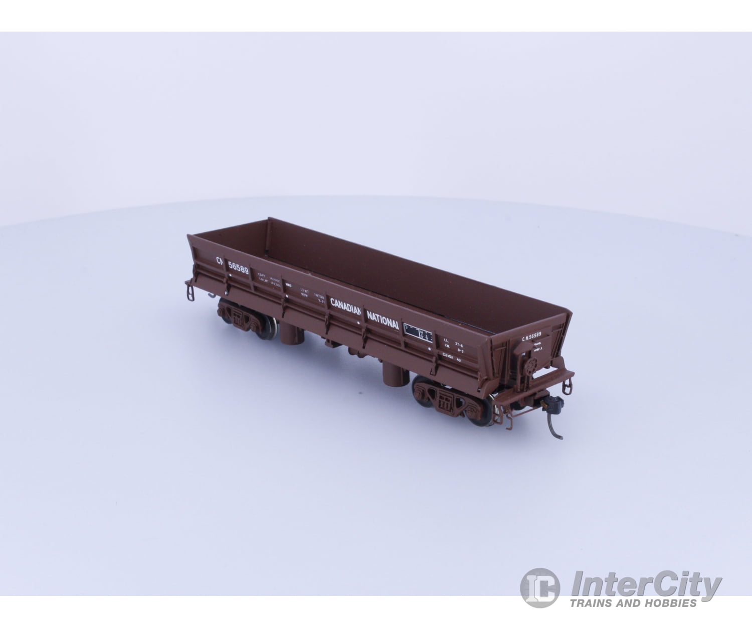 Overland OMI-1317 HO Brass Painted Side Dump Car Canadian National (CN) 56589 Freight Cars