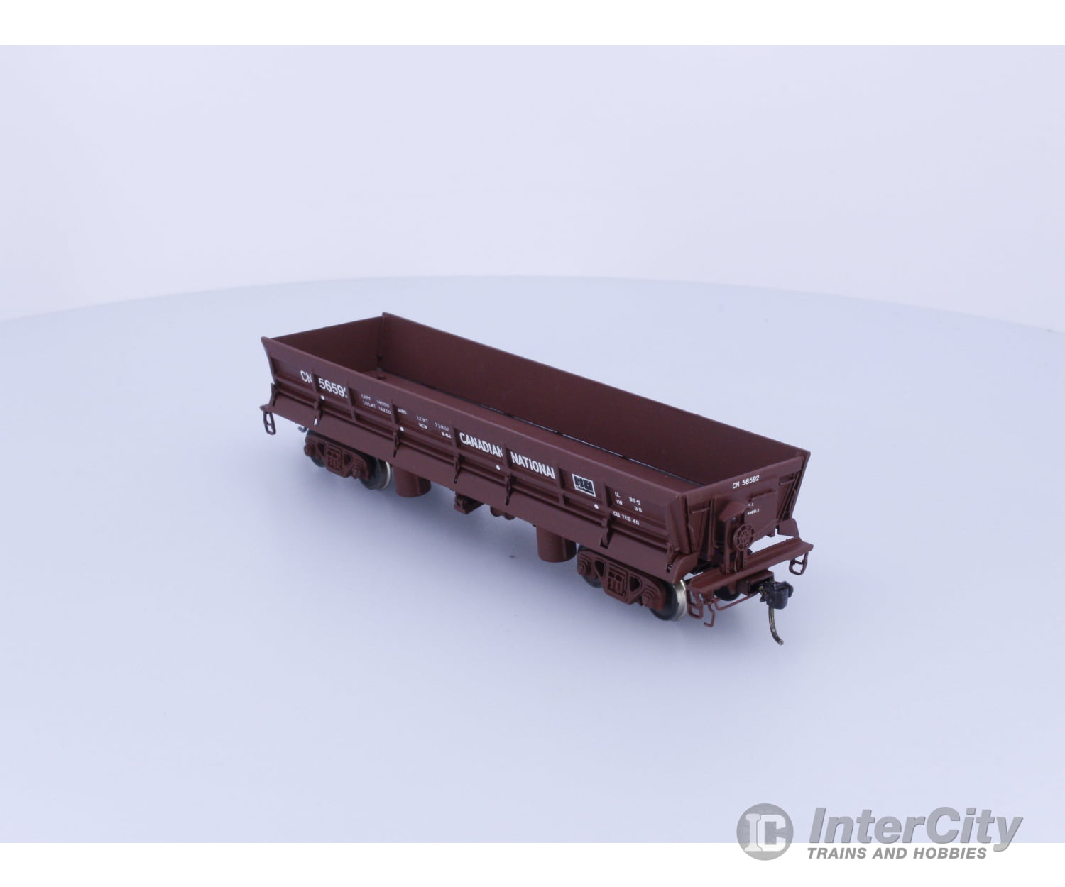 Overland OMI-1317 HO Brass Painted Side Dump Car Canadian National (CN) 56592 Freight Cars