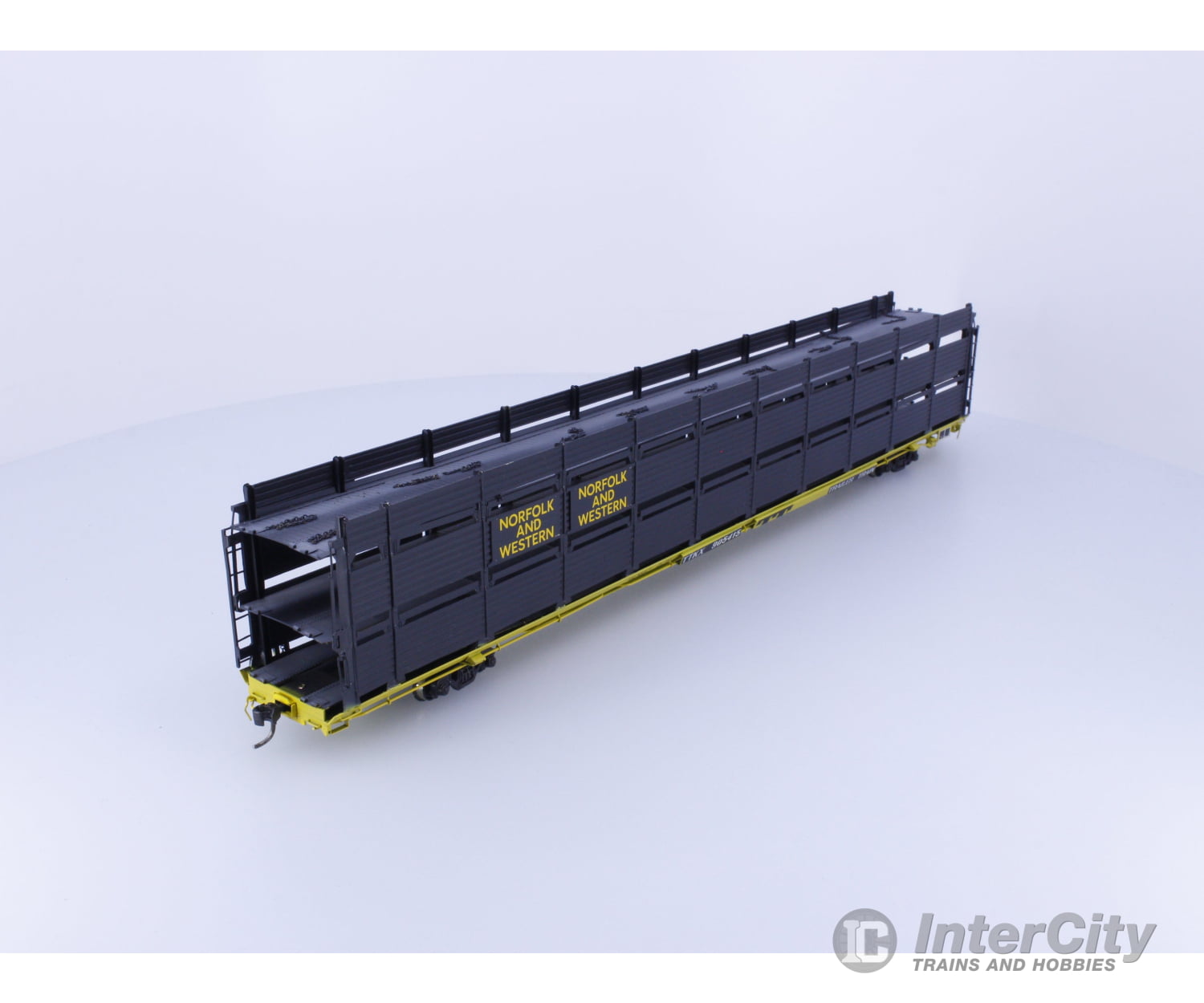 Overland OMI-1395 HO Brass Tri-Level Auto Rack Painted Norfolk & Western (NW) 905415 Freight Cars