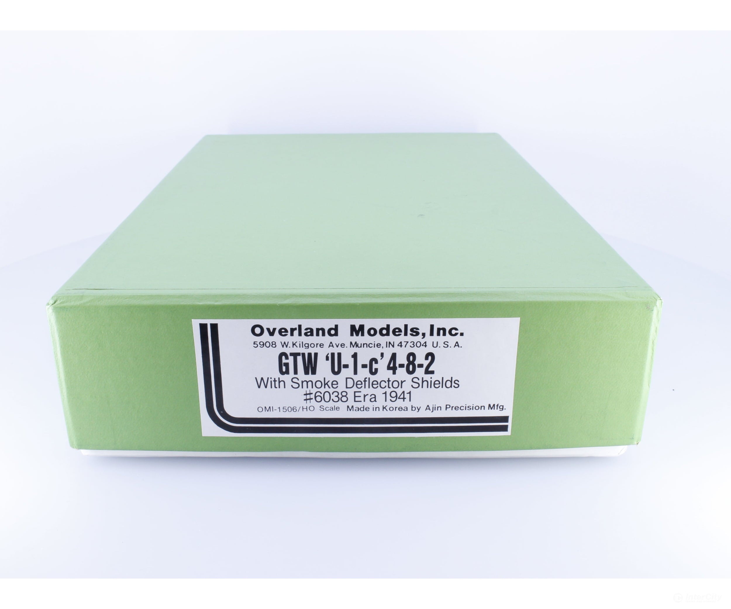 Overland OMI-1506 HO Brass GTW U-1-c 4-8-2 Steam Locomotive Factory Painted Grand Trunk Western (GTW) 6038 Analog DC