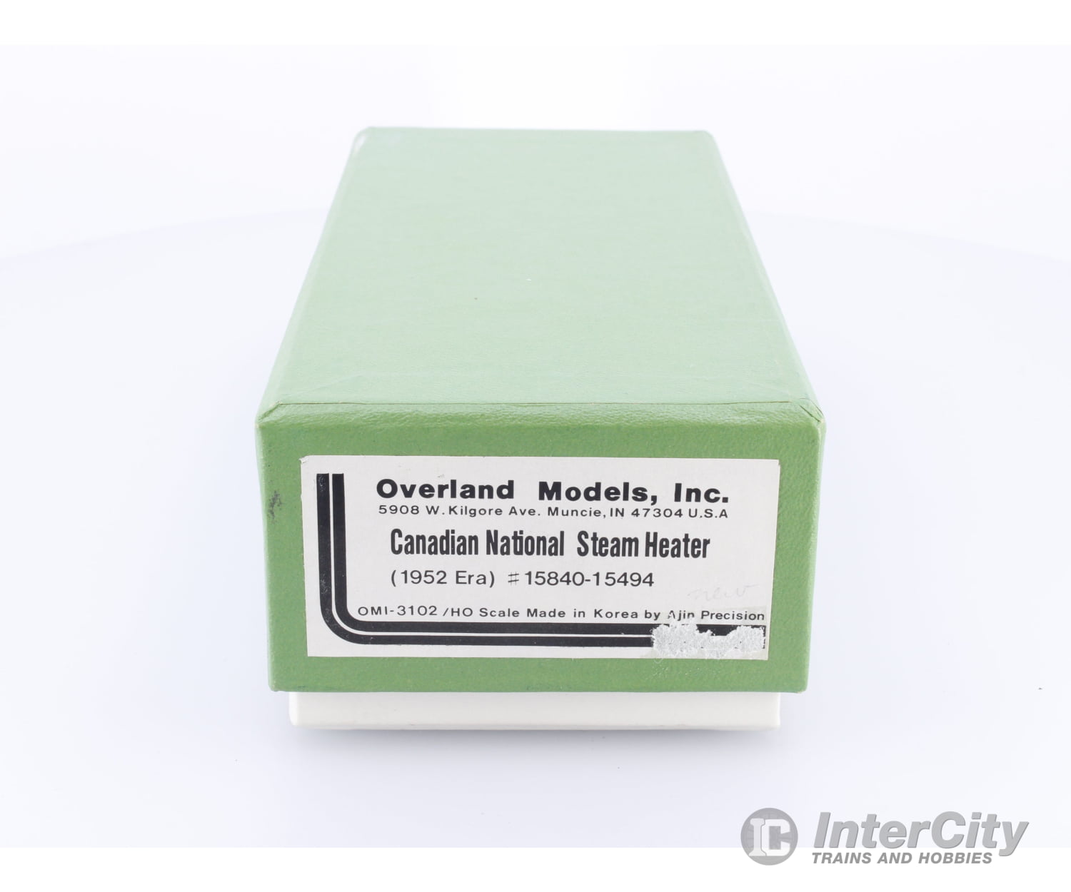 Overland OMI-3102 HO Brass Steam Heater Car 1952 Era Painted in Black and Grey Colors Canadian National (CN) Passenger
