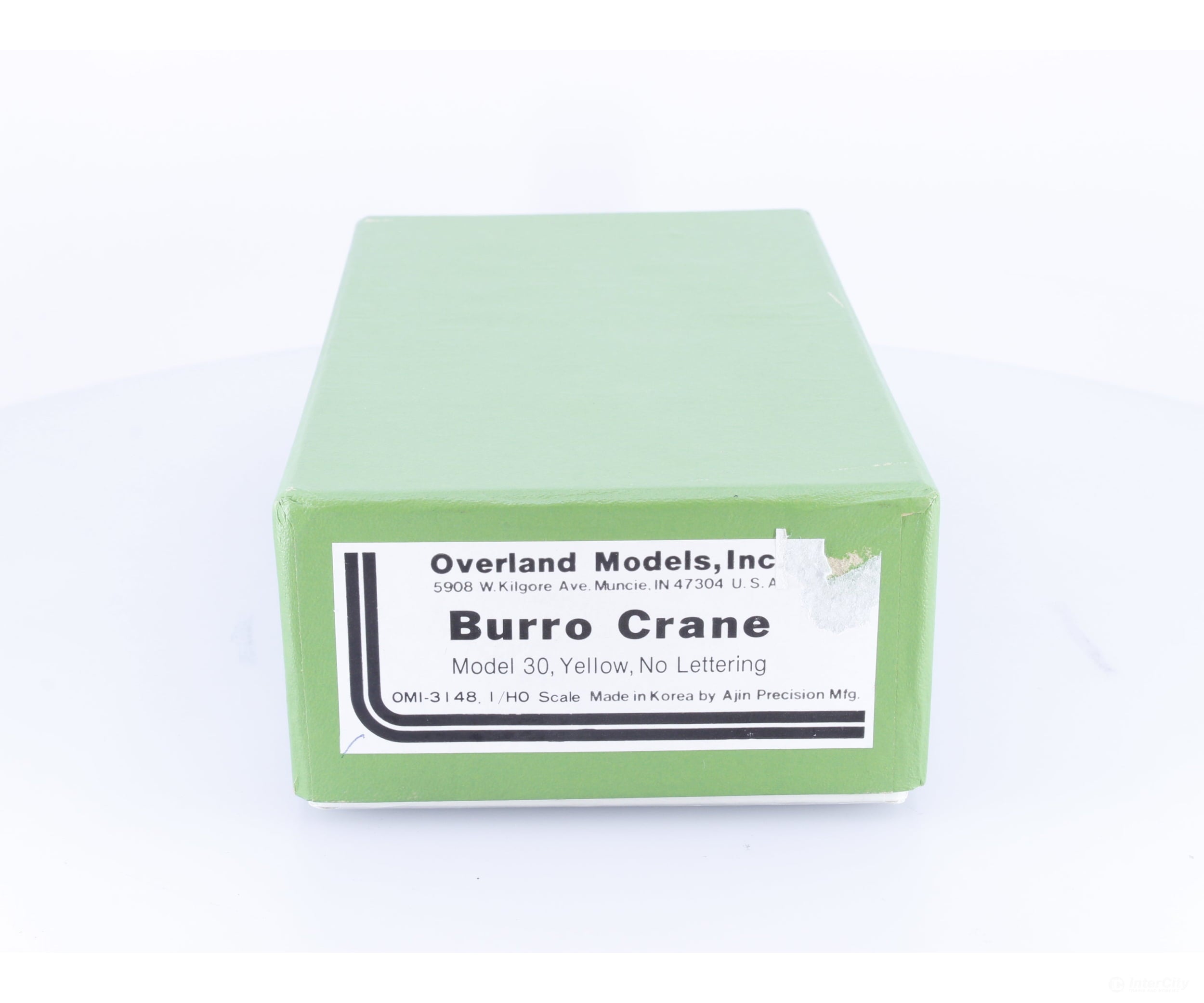 Overland OMI-3148.1 HO Brass Burro Crane Model 30 Yellow - Freight Cars