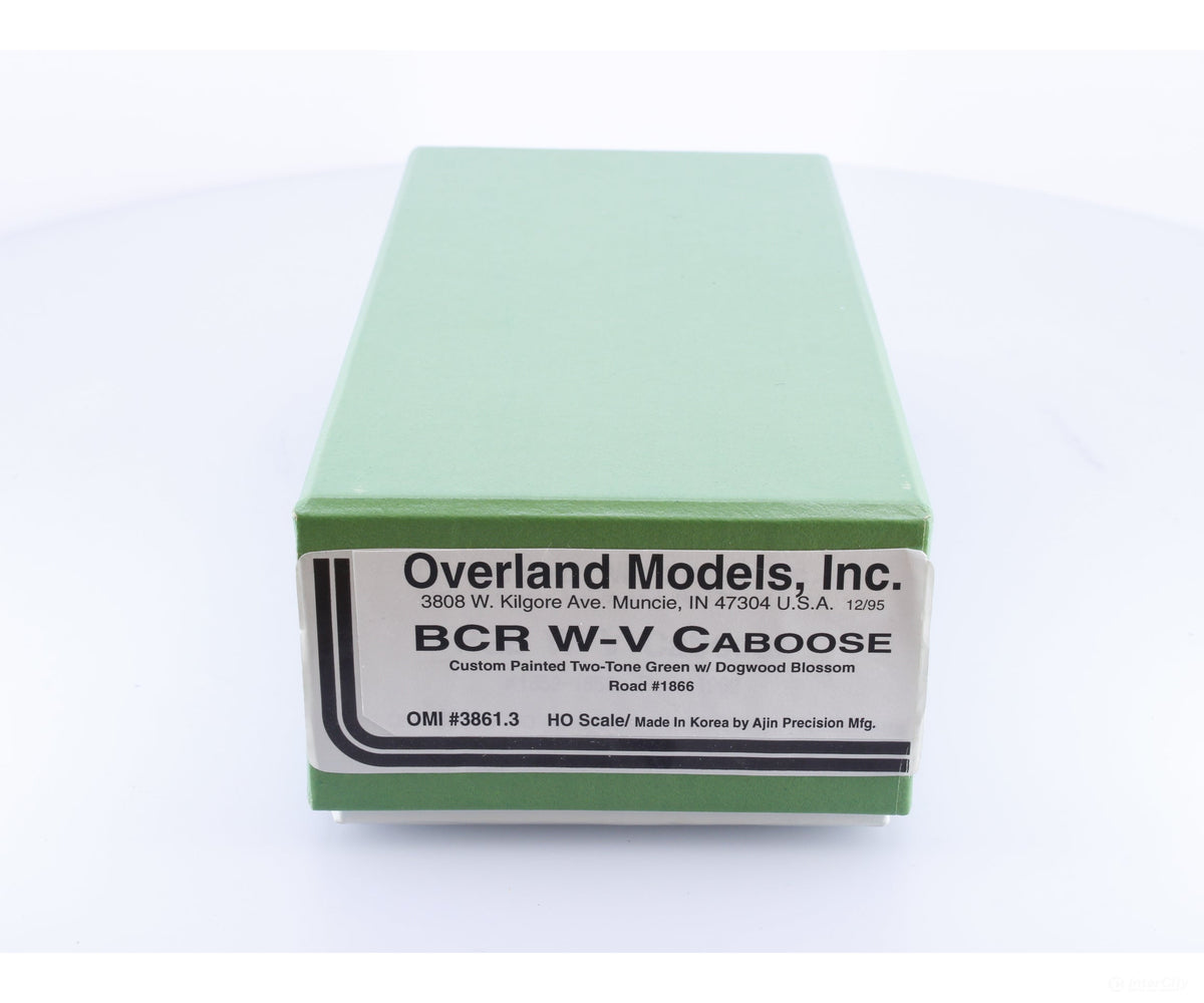 Overland OMI 3861.3 HO Brass Wide Vision Caboose with Dogwood Blossom BC Rail (BCOL) 1866 - Freight Cars